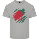 Torn Bangladesh Flag Bangladeshi Day Football Kids T-Shirt Childrens Sports Grey