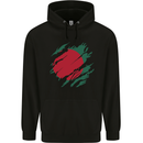Torn Bangladesh Flag Bangladeshi Day Football Mens 80% Cotton Hoodie Black