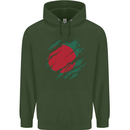 Torn Bangladesh Flag Bangladeshi Day Football Mens 80% Cotton Hoodie Forest Green