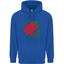 Torn Bangladesh Flag Bangladeshi Day Football Mens 80% Cotton Hoodie Royal Blue