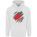 Torn Bangladesh Flag Bangladeshi Day Football Mens 80% Cotton Hoodie White