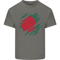 Torn Bangladesh Flag Bangladeshi Day Football Mens Cotton T-Shirt Tee Top Charcoal