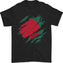 Torn Bangladesh Flag Bangladeshi Day Football Mens T-Shirt 100% Cotton Black