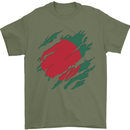Torn Bangladesh Flag Bangladeshi Day Football Mens T-Shirt 100% Cotton Military Green