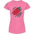 Torn Bangladesh Flag Bangladeshi Day Football Womens Petite Cut T-Shirt Azalea