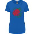 Torn Bangladesh Flag Bangladeshi Day Football Womens Wider Cut T-Shirt Royal Blue