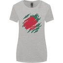 Torn Bangladesh Flag Bangladeshi Day Football Womens Wider Cut T-Shirt Sports Grey