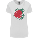Torn Bangladesh Flag Bangladeshi Day Football Womens Wider Cut T-Shirt White