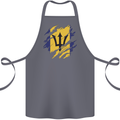 Torn Barbados Flag Barbadians Day Football Cotton Apron 100% Organic Steel