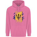 Torn Barbados Flag Barbadians Day Football Mens 80% Cotton Hoodie Azelea