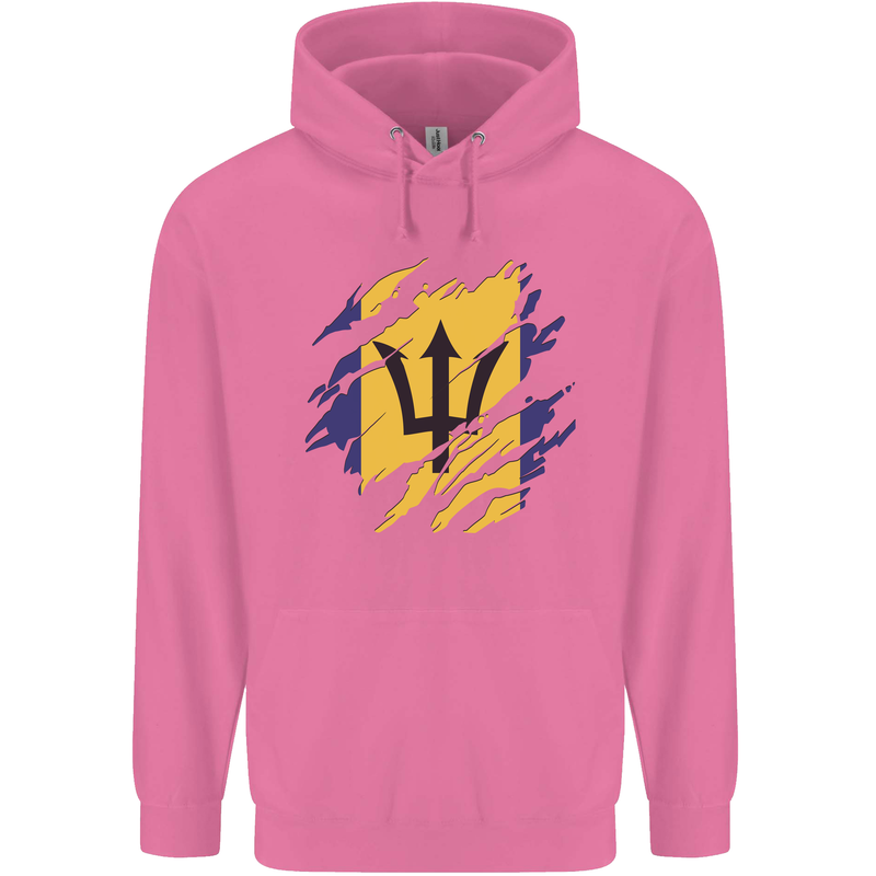 Torn Barbados Flag Barbadians Day Football Mens 80% Cotton Hoodie Azelea