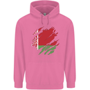 Torn Belarus Flag Belarusian Day Football Childrens Kids Hoodie Azalea