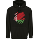 Torn Belarus Flag Belarusian Day Football Childrens Kids Hoodie Black