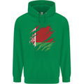 Torn Belarus Flag Belarusian Day Football Childrens Kids Hoodie Irish Green