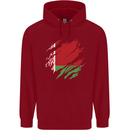 Torn Belarus Flag Belarusian Day Football Childrens Kids Hoodie Red