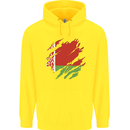 Torn Belarus Flag Belarusian Day Football Childrens Kids Hoodie Yellow