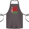 Torn Belarus Flag Belarusian Day Football Cotton Apron 100% Organic Dark Grey
