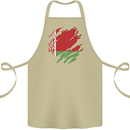 Torn Belarus Flag Belarusian Day Football Cotton Apron 100% Organic Khaki