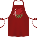 Torn Belarus Flag Belarusian Day Football Cotton Apron 100% Organic Maroon