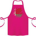Torn Belarus Flag Belarusian Day Football Cotton Apron 100% Organic Pink