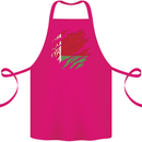 Torn Belarus Flag Belarusian Day Football Cotton Apron 100% Organic Pink