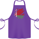 Torn Belarus Flag Belarusian Day Football Cotton Apron 100% Organic Purple