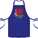 Torn Belarus Flag Belarusian Day Football Cotton Apron 100% Organic Royal Blue