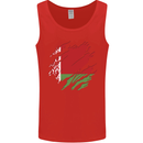 Torn Belarus Flag Belarusian Day Football Mens Vest Tank Top Red