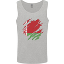 Torn Belarus Flag Belarusian Day Football Mens Vest Tank Top Sports Grey