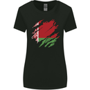 Torn Belarus Flag Belarusian Day Football Womens Wider Cut T-Shirt Black