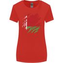 Torn Belarus Flag Belarusian Day Football Womens Wider Cut T-Shirt Red
