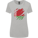 Torn Belarus Flag Belarusian Day Football Womens Wider Cut T-Shirt Sports Grey