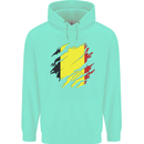Torn Belgium Flag Belgian Day Football Childrens Kids Hoodie Peppermint