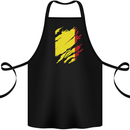 Torn Belgium Flag Belgian Day Football Cotton Apron 100% Organic Black