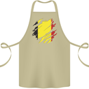 Torn Belgium Flag Belgian Day Football Cotton Apron 100% Organic Khaki