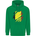 Torn Belgium Flag Belgian Day Football Mens 80% Cotton Hoodie Irish Green
