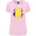 Torn Belgium Flag Belgian Day Football Womens Wider Cut T-Shirt Light Pink