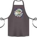 Torn Belize Flag Belizean Day Football Cotton Apron 100% Organic Dark Grey