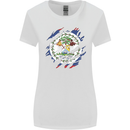 Torn Belize Flag Belizean Day Football Womens Wider Cut T-Shirt White