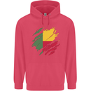 Torn Benin Flag Beninese Day Football Childrens Kids Hoodie Heliconia