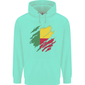 Torn Benin Flag Beninese Day Football Childrens Kids Hoodie Peppermint