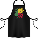 Torn Benin Flag Beninese Day Football Cotton Apron 100% Organic Black