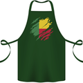 Torn Benin Flag Beninese Day Football Cotton Apron 100% Organic Forest Green