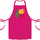 Torn Benin Flag Beninese Day Football Cotton Apron 100% Organic Pink