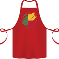 Torn Benin Flag Beninese Day Football Cotton Apron 100% Organic Red