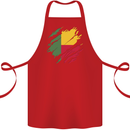 Torn Benin Flag Beninese Day Football Cotton Apron 100% Organic Red