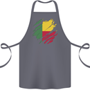 Torn Benin Flag Beninese Day Football Cotton Apron 100% Organic Steel