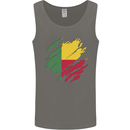 Torn Benin Flag Beninese Day Football Mens Vest Tank Top Charcoal