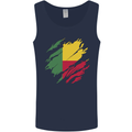 Torn Benin Flag Beninese Day Football Mens Vest Tank Top Navy Blue