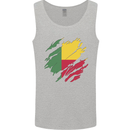 Torn Benin Flag Beninese Day Football Mens Vest Tank Top Sports Grey